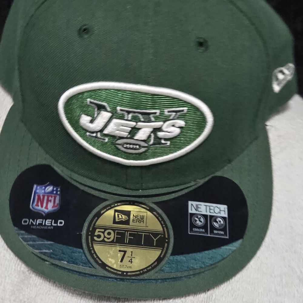 New Era Green New York Jets Fitted Hat